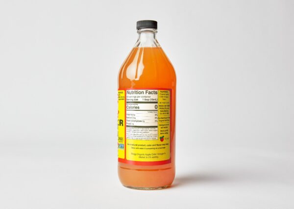 Bragg's Organic Apple Cider Vinegar nutrition label